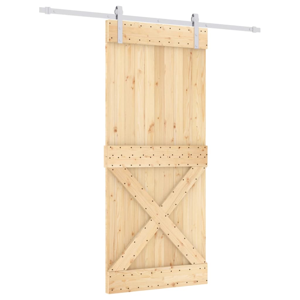 Porta scorrevole Vidaxl con pastella da 90x210 cm pino solido