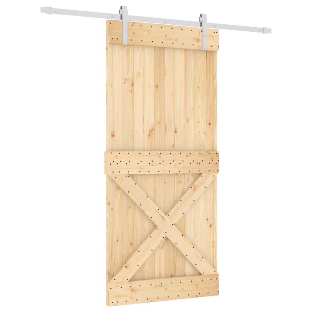 Porta scorrevole Vidaxl con pastella 95x210 cm Pino solido