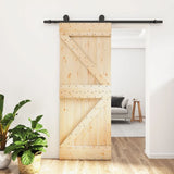 Porta scorrevole Vidaxl con pastella da 70x210 cm pino solido