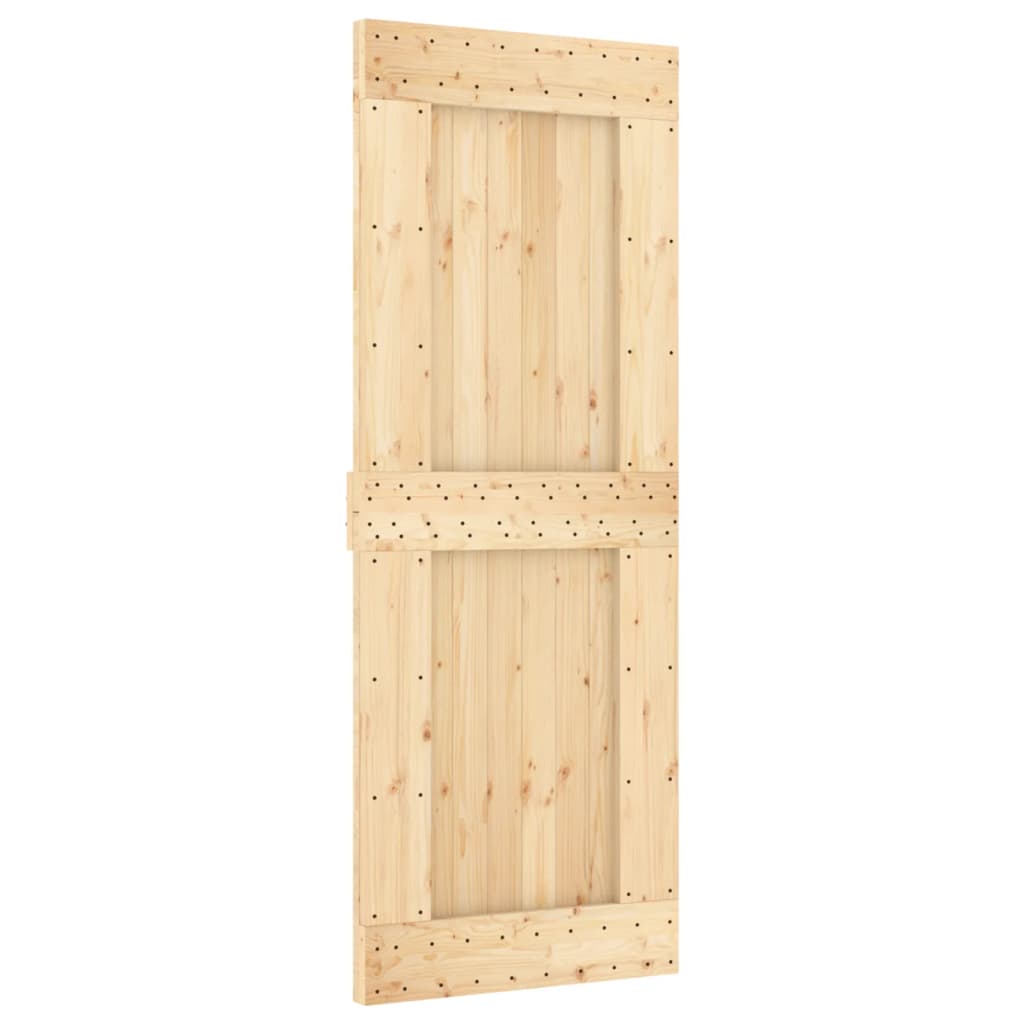 Porta scorrevole Vidaxl con pino solido da 80x210 cm per pastella