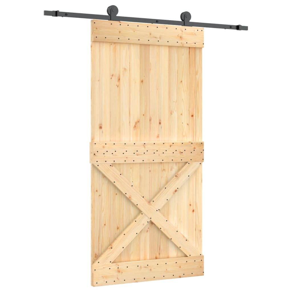 Porta scorrevole Vidaxl con pastella da 100x210 cm pino solido