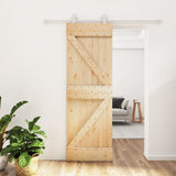 Porta scorrevole Vidaxl con pastella da 70x210 cm pino solido