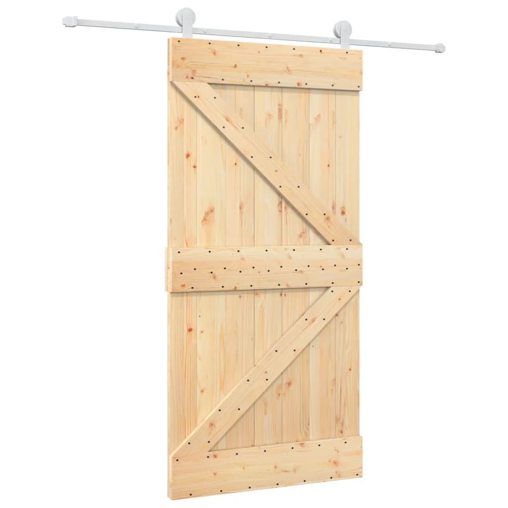 Porta scorrevole Vidaxl con pastella da 100x210 cm pino solido