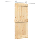 Porta scorrevole Vidaxl con pino solido da 85x210 cm