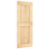 VidaXL sliding door with batter 80x210 cm Solid pine