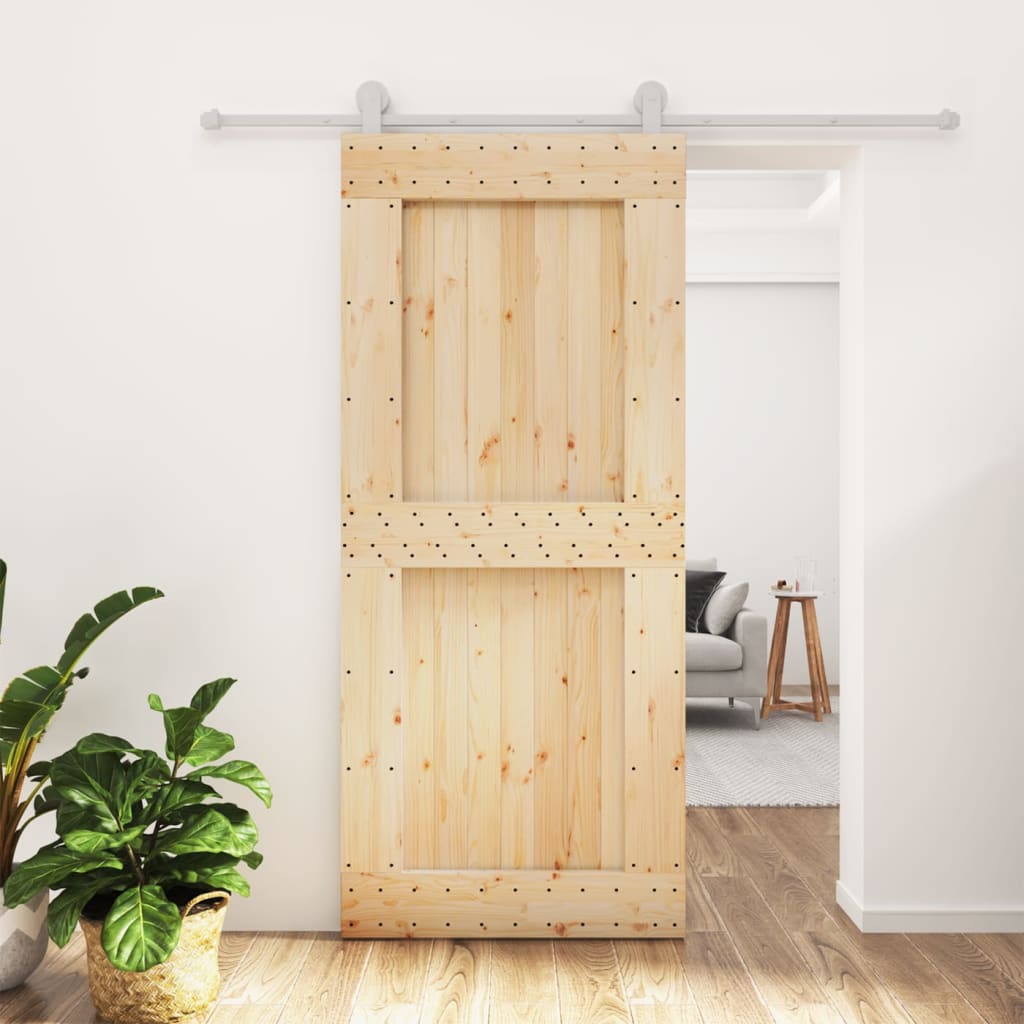 Porta scorrevole Vidaxl con pastella da 90x210 cm pino solido