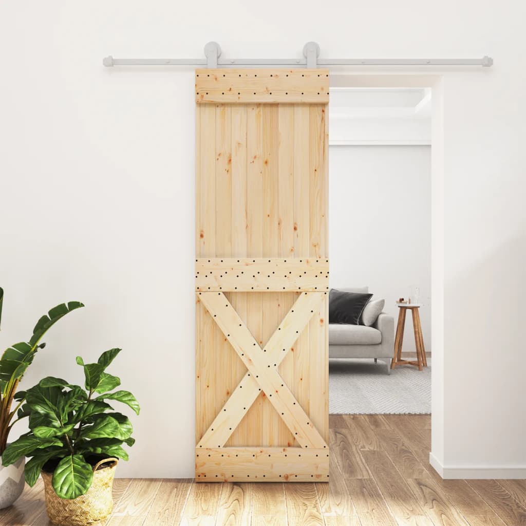 Porta scorrevole Vidaxl con pastella da 70x210 cm pino solido