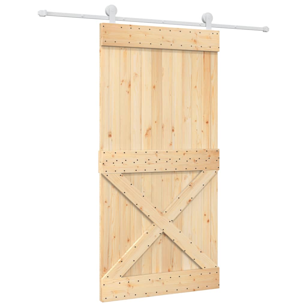 Porta scorrevole Vidaxl con pastella da 100x210 cm pino solido