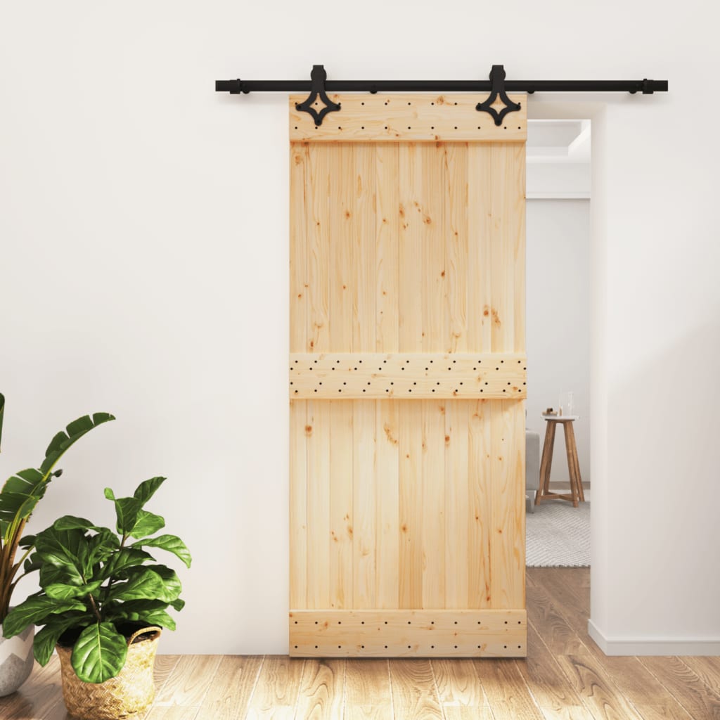 Porta scorrevole Vidaxl con pastella da 90x210 cm pino solido