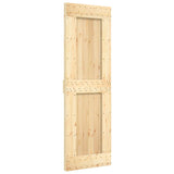 Vidaxl sliding door with batter 70x210 cm solid pine