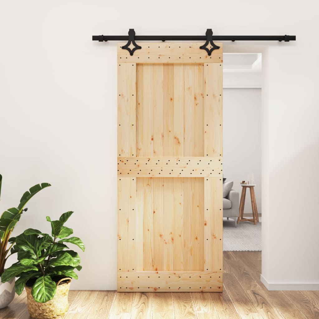 Porta scorrevole Vidaxl con pastella da 90x210 cm pino solido