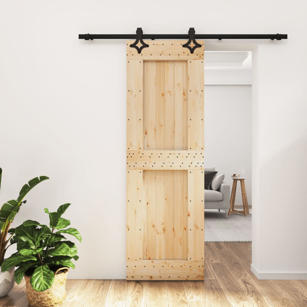 Porta scorrevole Vidaxl con pastella da 70x210 cm pino solido