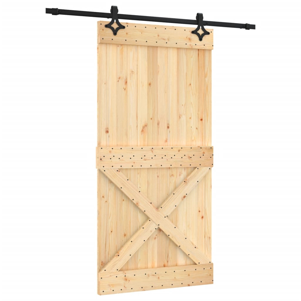 Porta scorrevole Vidaxl con pastella da 100x210 cm pino solido