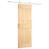 Vidaxl sliding door with batter 70x210 cm solid pine