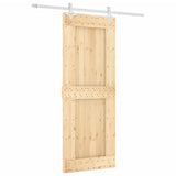 Porta scorrevole Vidaxl con pino solido da 80x210 cm per pastella