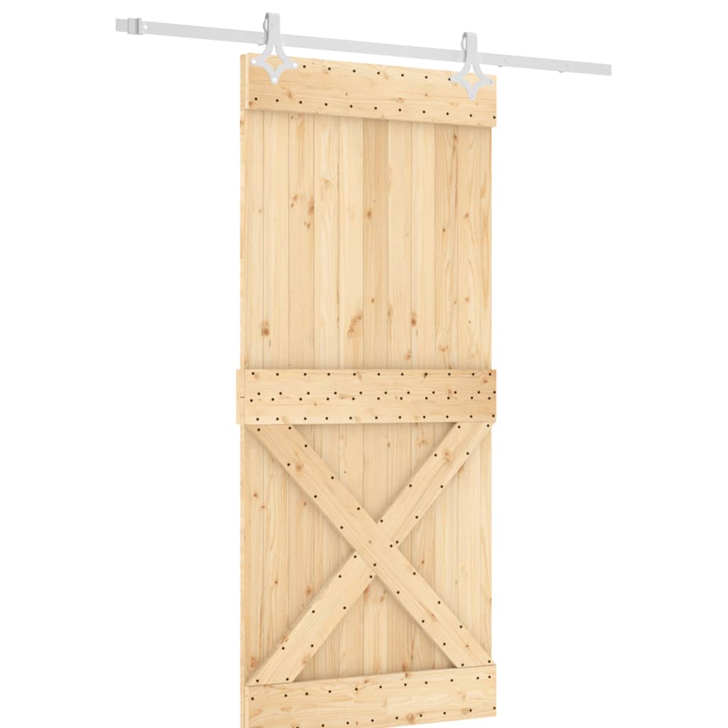 Vidaxl rutscht Dier mat Batter 90x210 cm feste Péiere