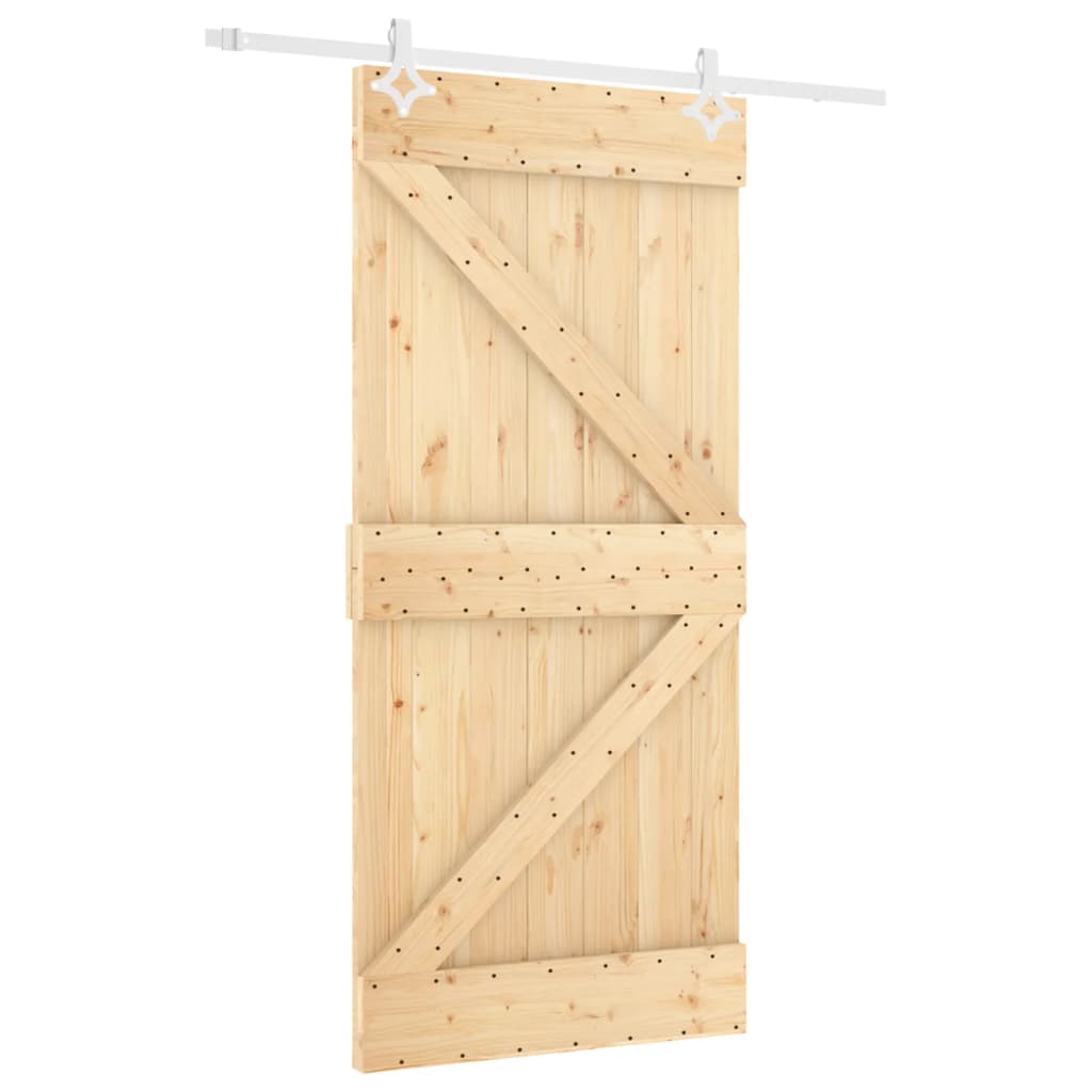 Porta scorrevole Vidaxl con pastella da 100x210 cm pino solido