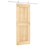 VidaXL sliding door with batter 80x210 cm Solid pine