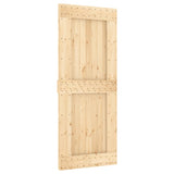 Puerta corredera de Vidaxl con masa de 85x210 cm de pino sólido