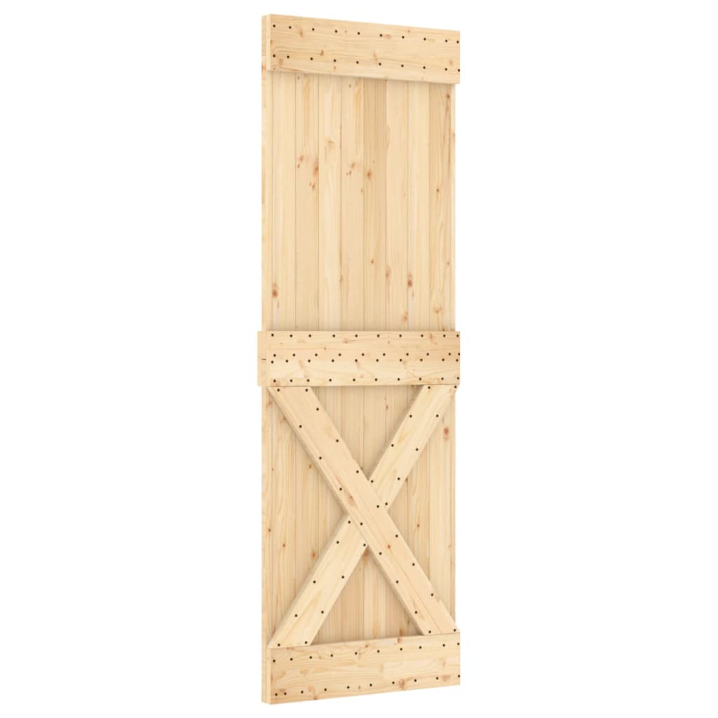 Puerta corredera de Vidaxl con masa de 70x210 cm de pino sólido