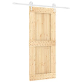 Vidaxl sliding door with batter 85x210 cm Solid pine