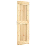 Vidaxl sliding door with batter 70x210 cm solid pine