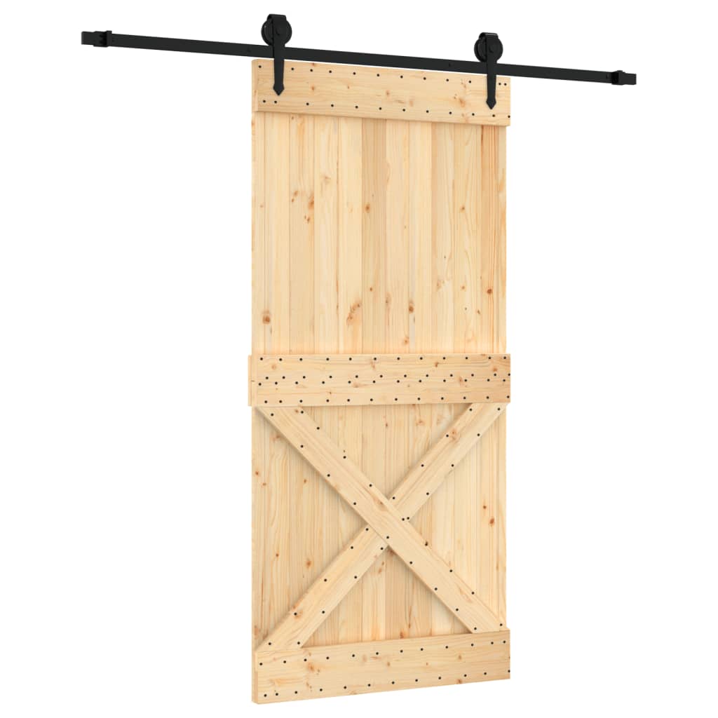 Porta scorrevole Vidaxl con pastella 95x210 cm Pino solido