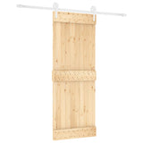 Porta scorrevole Vidaxl con pino solido da 80x210 cm per pastella