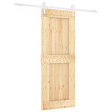 VidaXL sliding door with batter 80x210 cm Solid pine