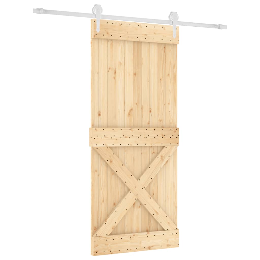 Porta scorrevole Vidaxl con pastella da 90x210 cm pino solido