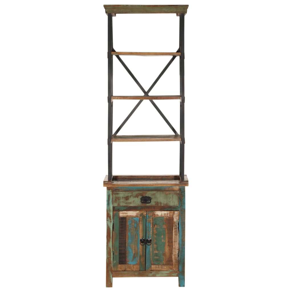 Vidaxl hoge kast 55x30x180 cm massief gerecycled hout