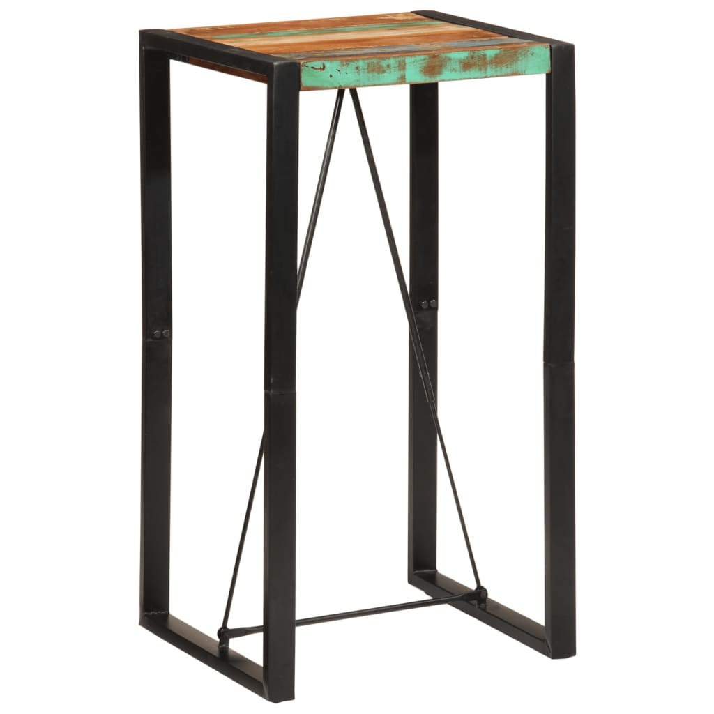 Vidaxl bartafel 60x55x110 cm massief gerecycled hout