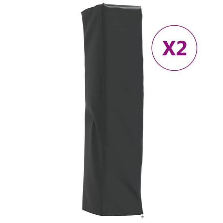 Vidaxl heaterhoezen piramidevormig 2 st 58x58x228 cm 420d oxford stof