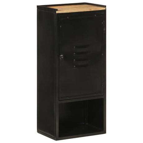 Vidaxl badkamerkast 40x27x90 cm ijzer en massief mangohout