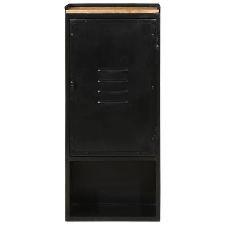 Vidaxl badkamerkast 40x27x90 cm ijzer en massief mangohout
