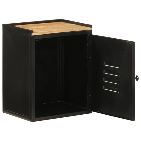 Vidaxl badkamerkast 40x30x50 cm ijzer en massief mangohout