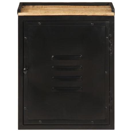 Vidaxl badkamerkast 40x30x50 cm ijzer en massief mangohout