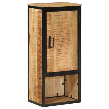 Vidaxl badkamerkast 40x27x90 cm massief mangohout en ijzer