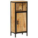 Vidaxl badkamerkast 40x27x90 cm massief mangohout en ijzer