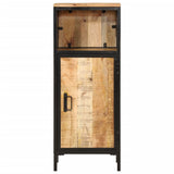 Vidaxl badkamerkast 40x27x90 cm massief mangohout en ijzer