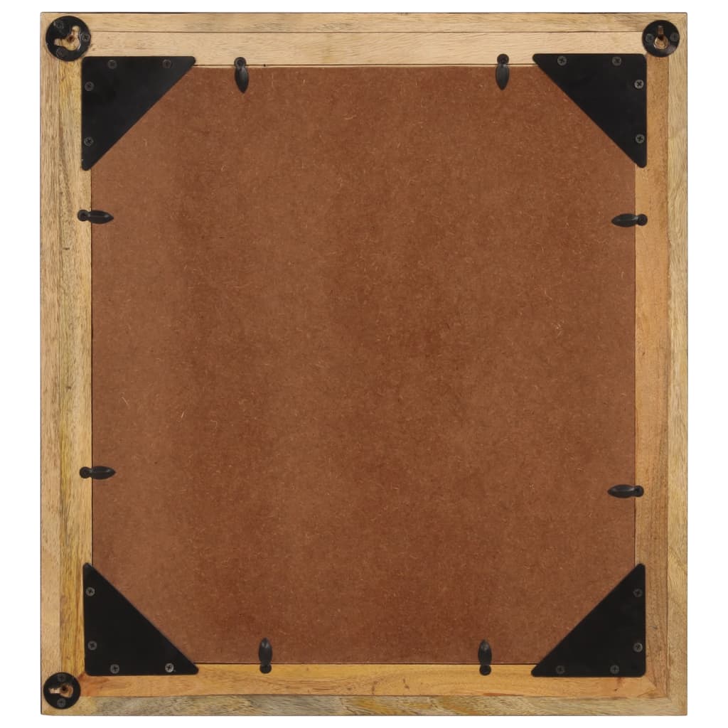Vidaxl badkamerspiegel 55x1x60 cm glas en massief mangohout