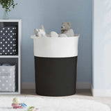 Vidaxl opbergmand ø 49x65 cm katoen zwart en wit