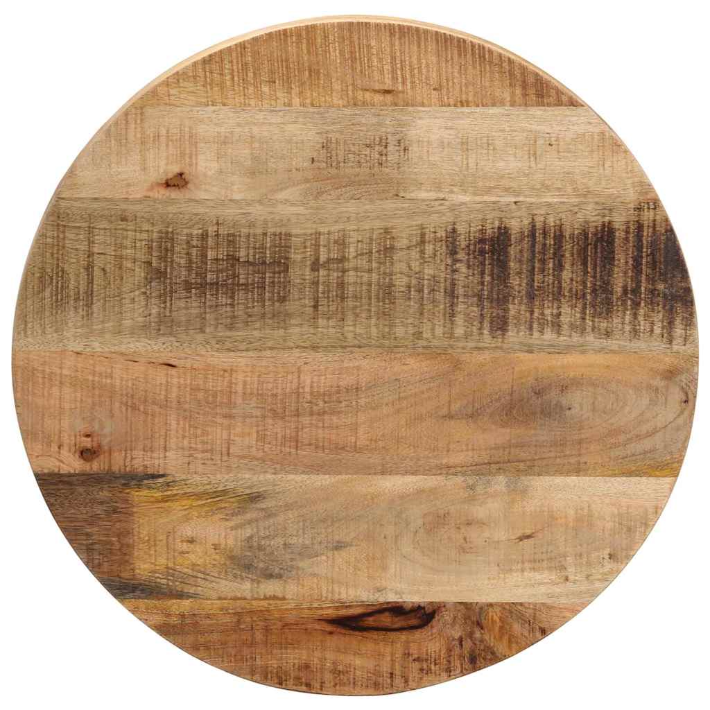 Vidaxl tafelblad rond ø 50x3,8 cm massief ruw mangohout