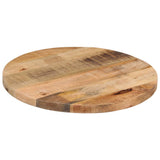 Vidaxl tafelblad rond ø 50x3,8 cm massief ruw mangohout