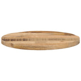 Vidaxl tafelblad rond ø 60x1,5 cm massief ruw mangohout