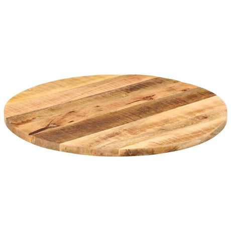 Vidaxl tafelblad rond ø 70x3,8 cm massief ruw mangohout