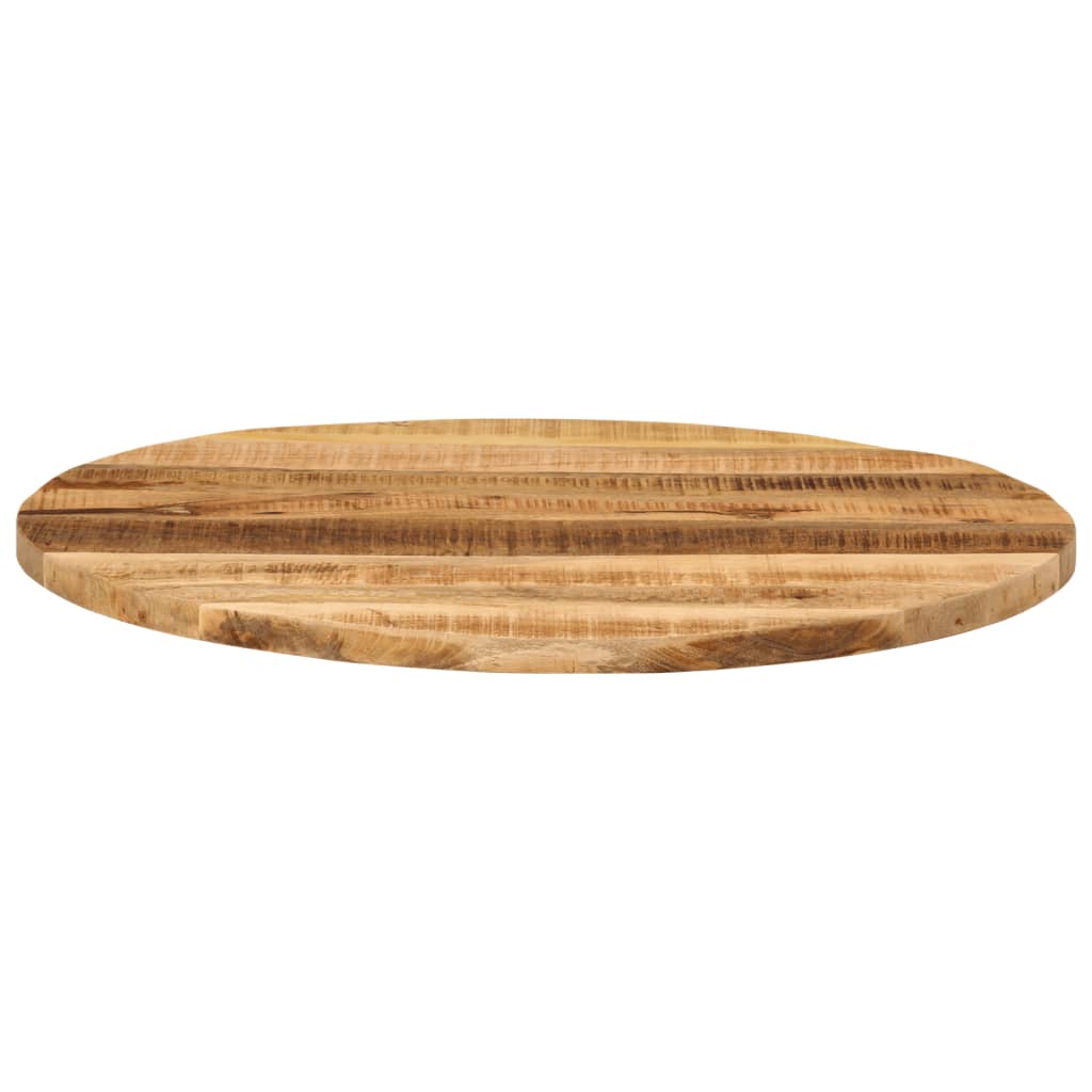 Vidaxl tafelblad rond ø 80x1,5 cm massief ruw mangohout