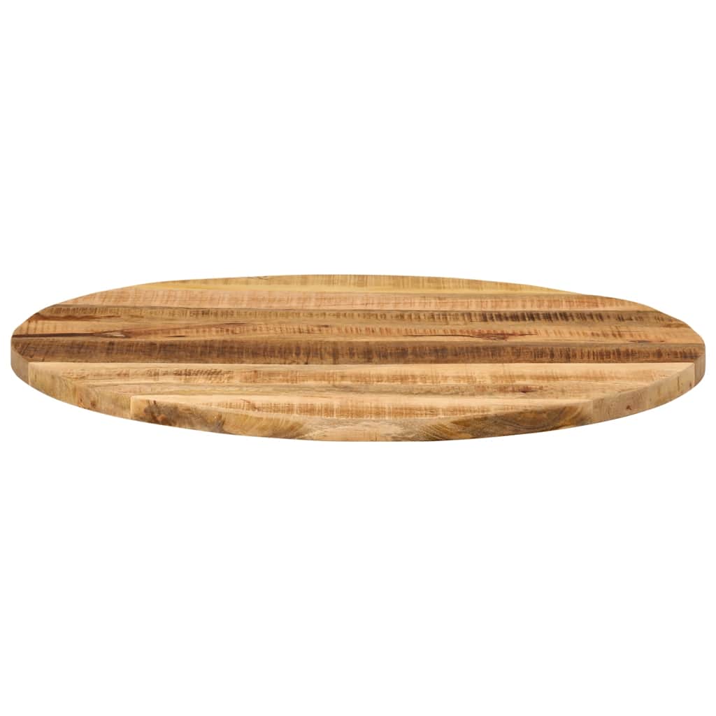 Vidaxl tafelblad rond ø 80x3,8 cm massief ruw mangohout