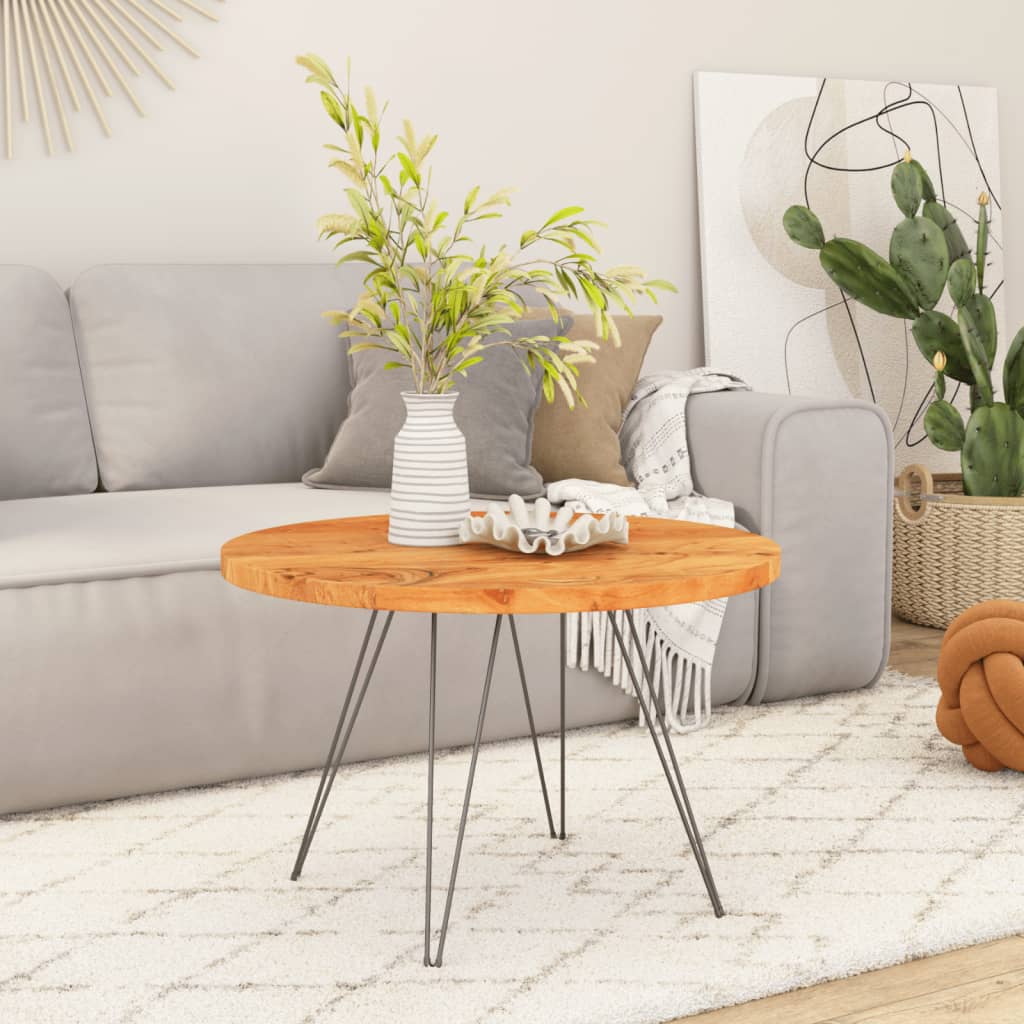 Vidaxl tafelblad rond ø 60x2,5 cm massief acaciahout