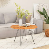 Vidaxl tafelblad rond ø 80x3,8 cm massief acaciahout